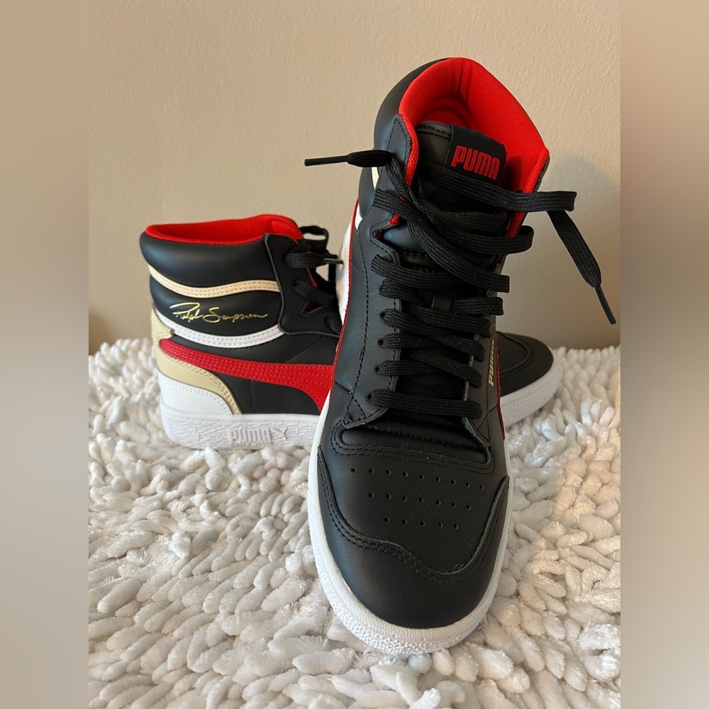 PUMA Ralph Sampson Mid Black High Risk Red - Picture 9 of 13
